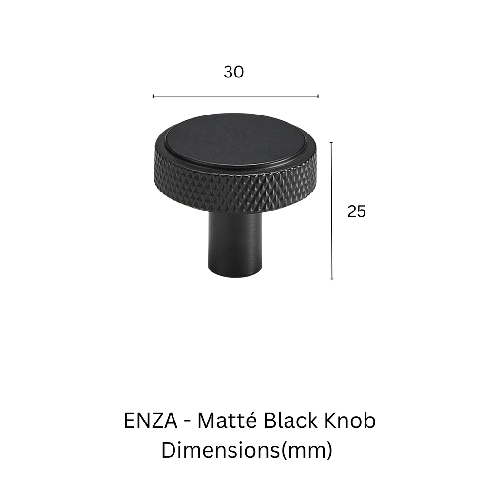 ENZA - Matté Black knob